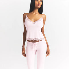 SKIMS SLEEP LACE CAMI AND PANT SET | BLOOM
