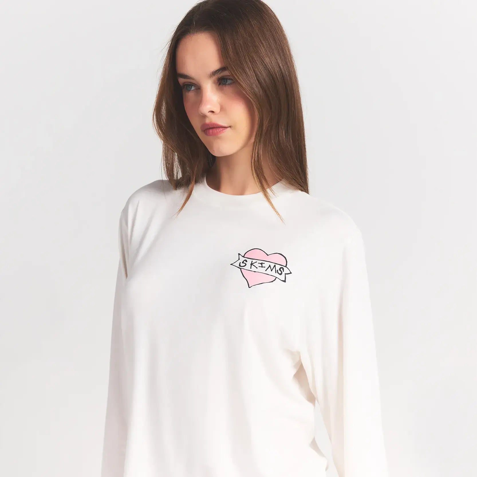 BOYFRIEND LONG SLEEVE T-SHIRT AND SHORT BOXER SET | MARBLE HEART BANNER