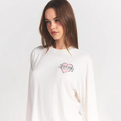 BOYFRIEND LONG SLEEVE T-SHIRT AND SHORT BOXER SET | MARBLE HEART BANNER