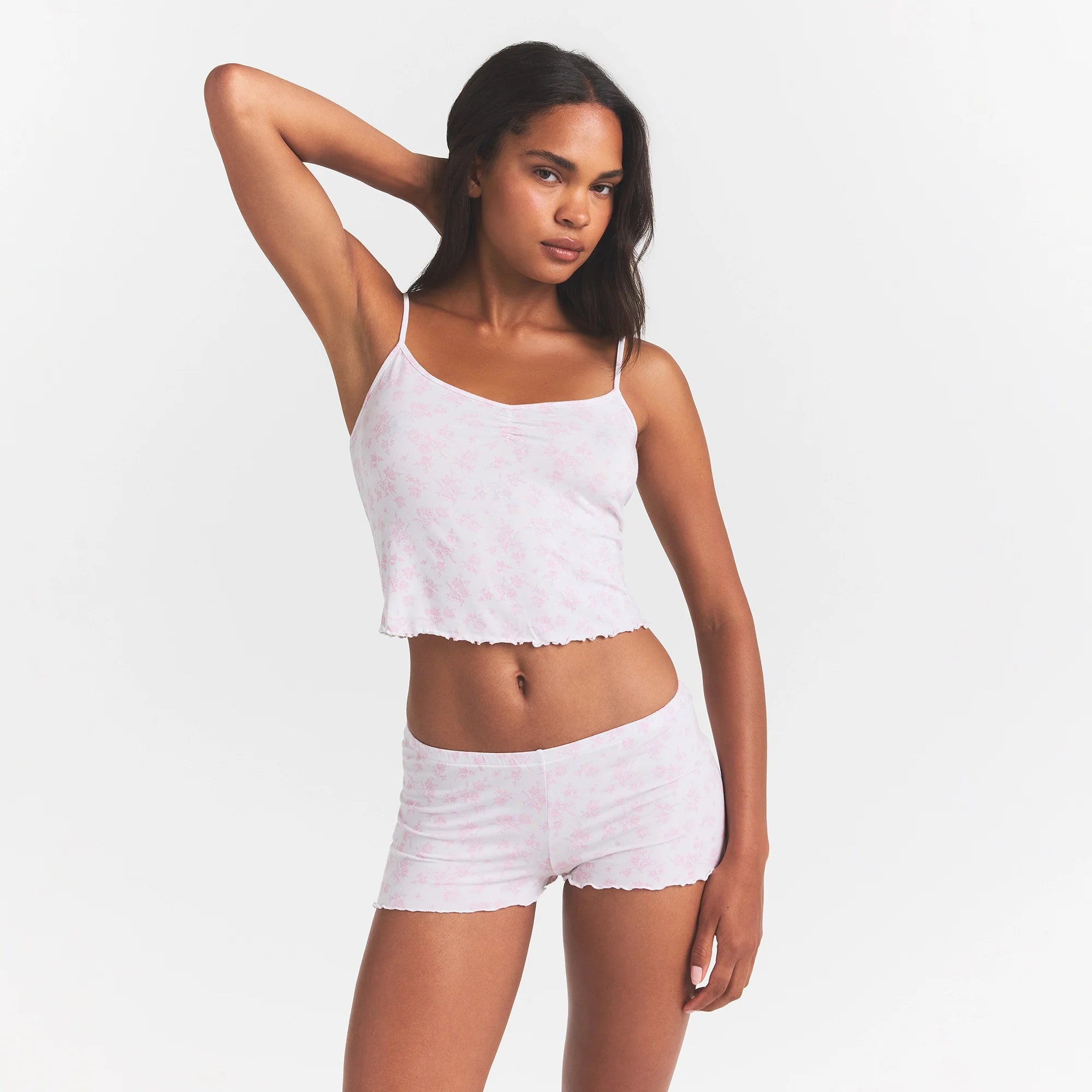 SKIMS SLEEP CAMI SET | SNOW DELICATE FLORAL PRINT