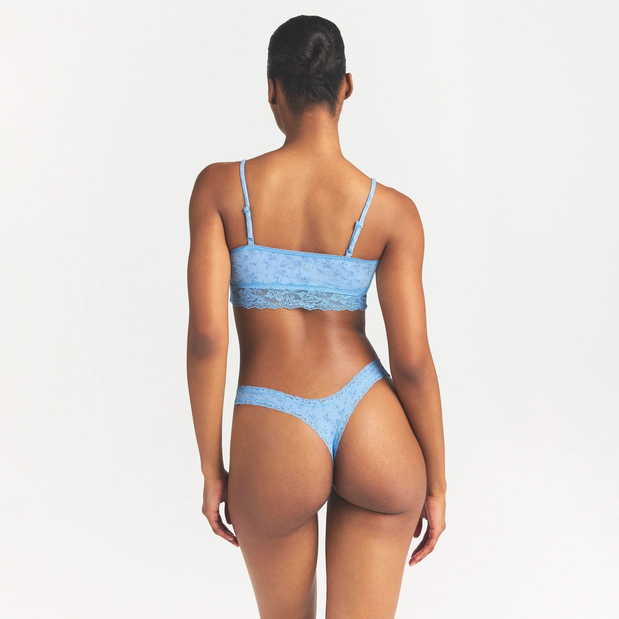 LIGHTWEIGHT COTTON LACE THONG | SURF DAINTY FLORAL PRINT
