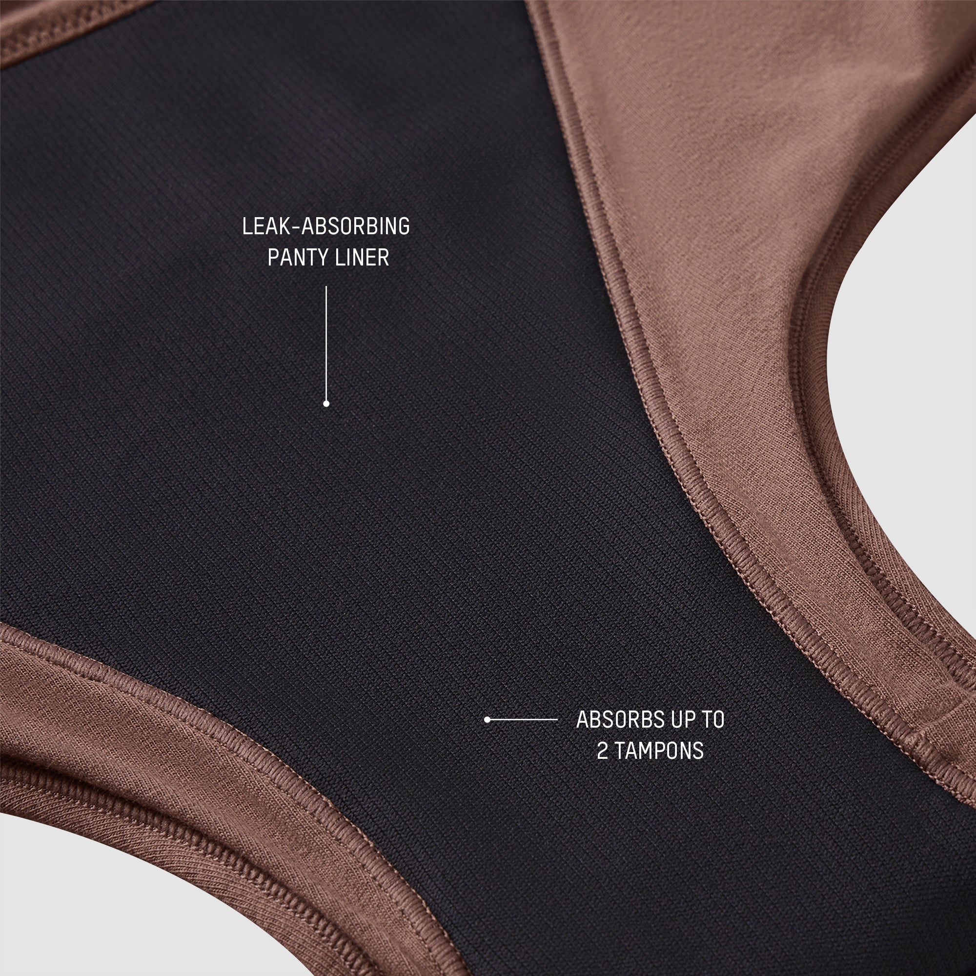 PERIOD PANTIES THONG | UMBER