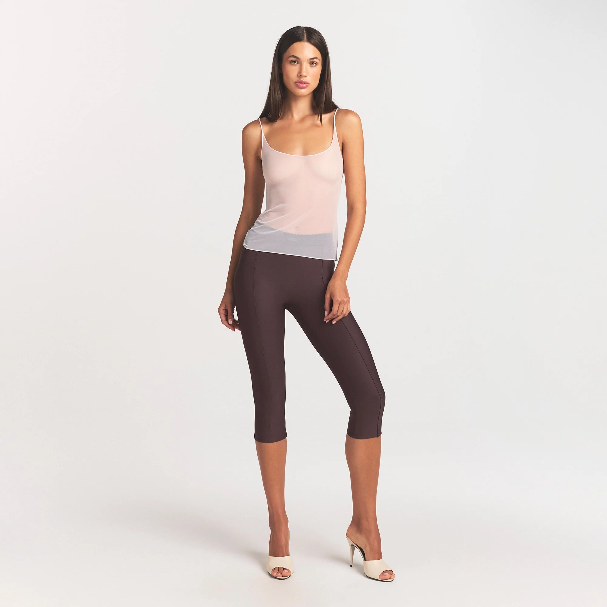 ULTRA FINE MESH CAMI | BARELY PINK