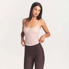 ULTRA FINE MESH CAMI | BARELY PINK
