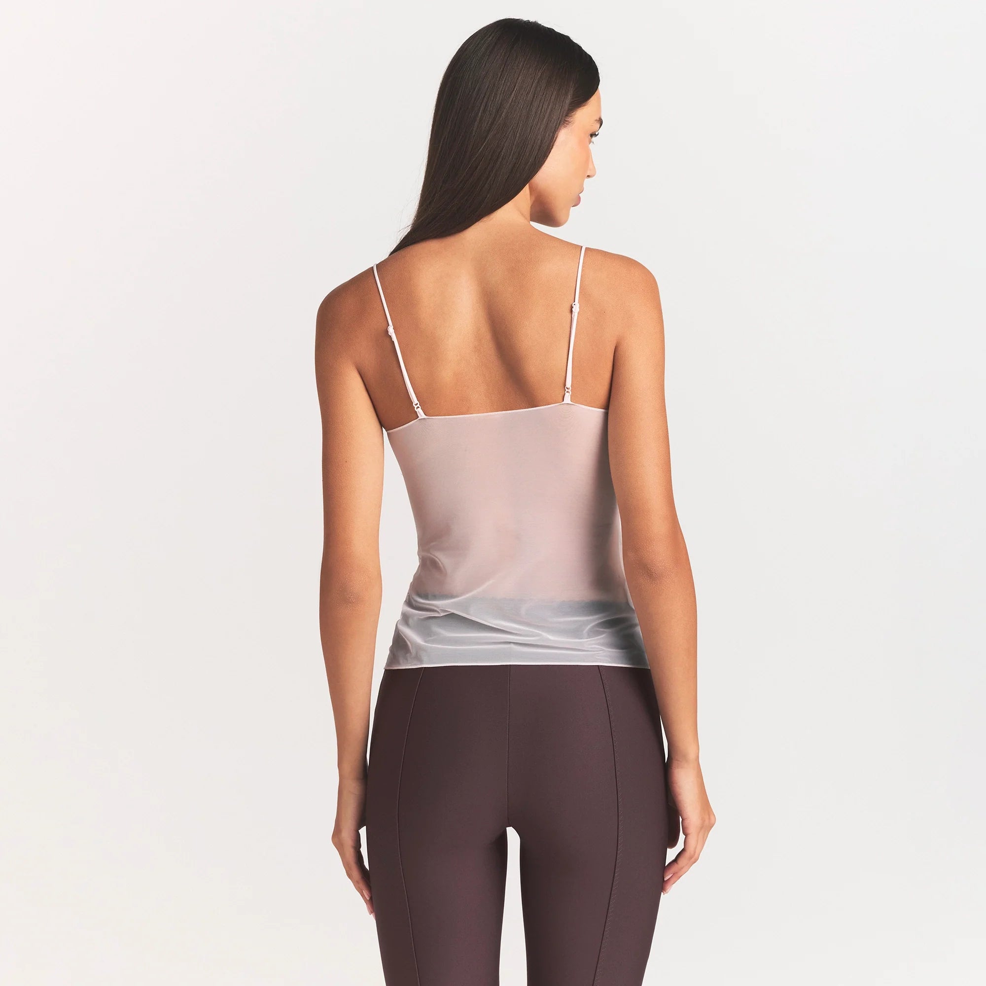 ULTRA FINE MESH CAMI | BARELY PINK
