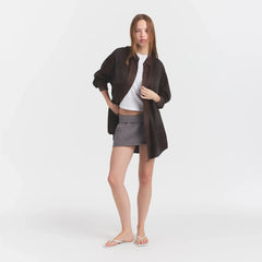 WASHED FLANNEL OVERSIZED SHIRT | PHOENIX SHADOW PLAID