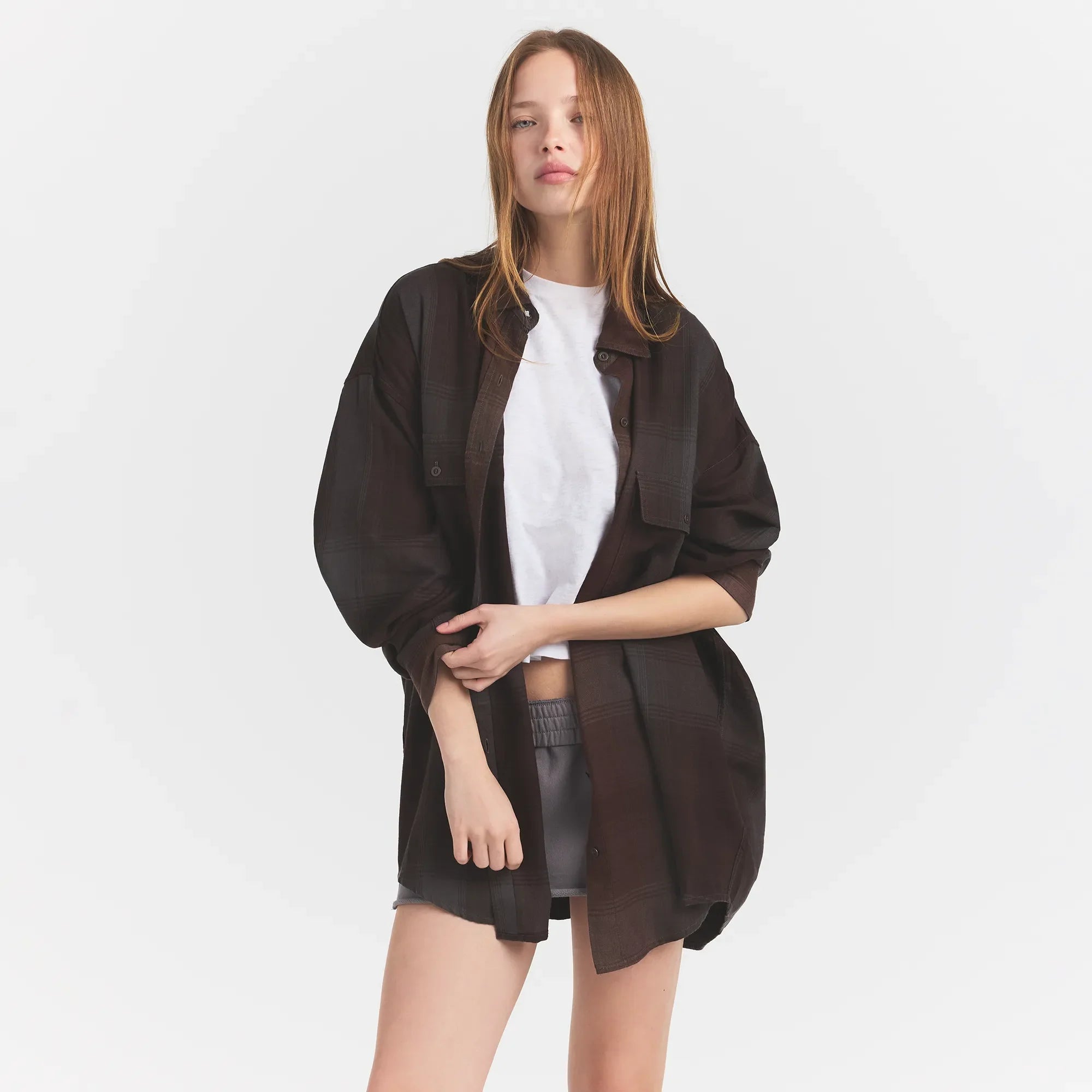WASHED FLANNEL OVERSIZED SHIRT | PHOENIX SHADOW PLAID