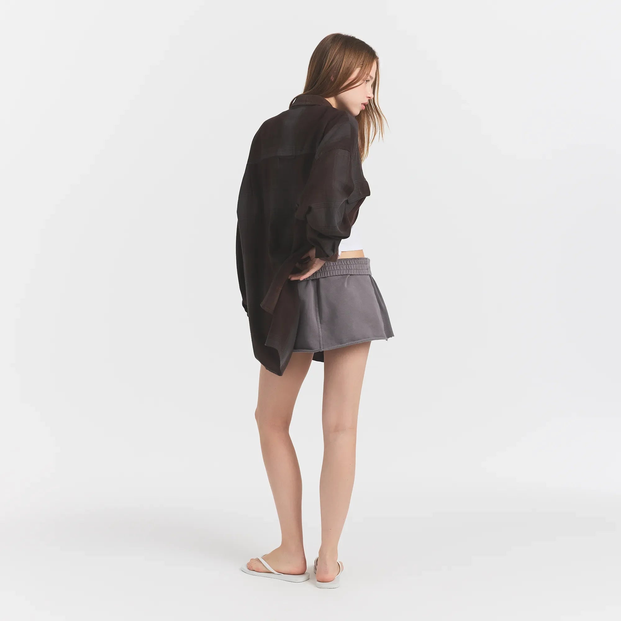 WASHED FLANNEL OVERSIZED SHIRT | PHOENIX SHADOW PLAID