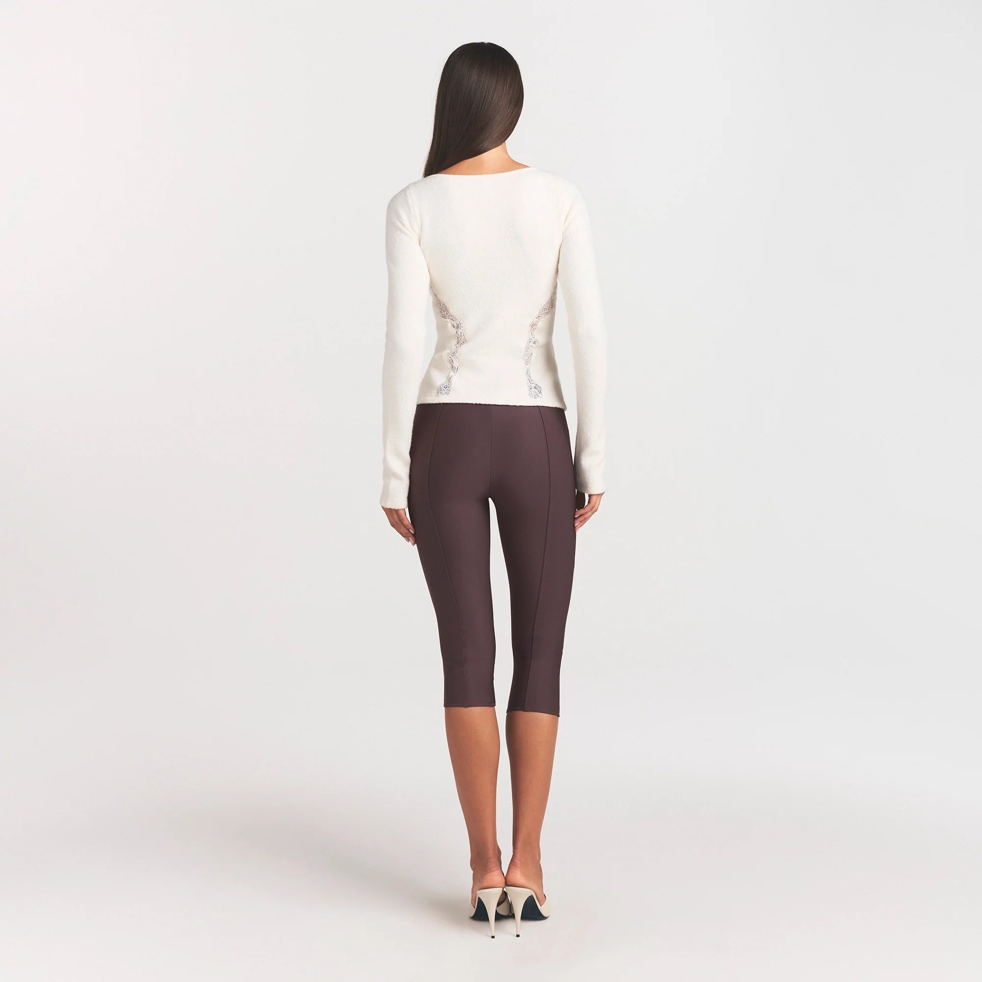 LACE KNIT LONG SLEEVE CARDIGAN | SUGAR