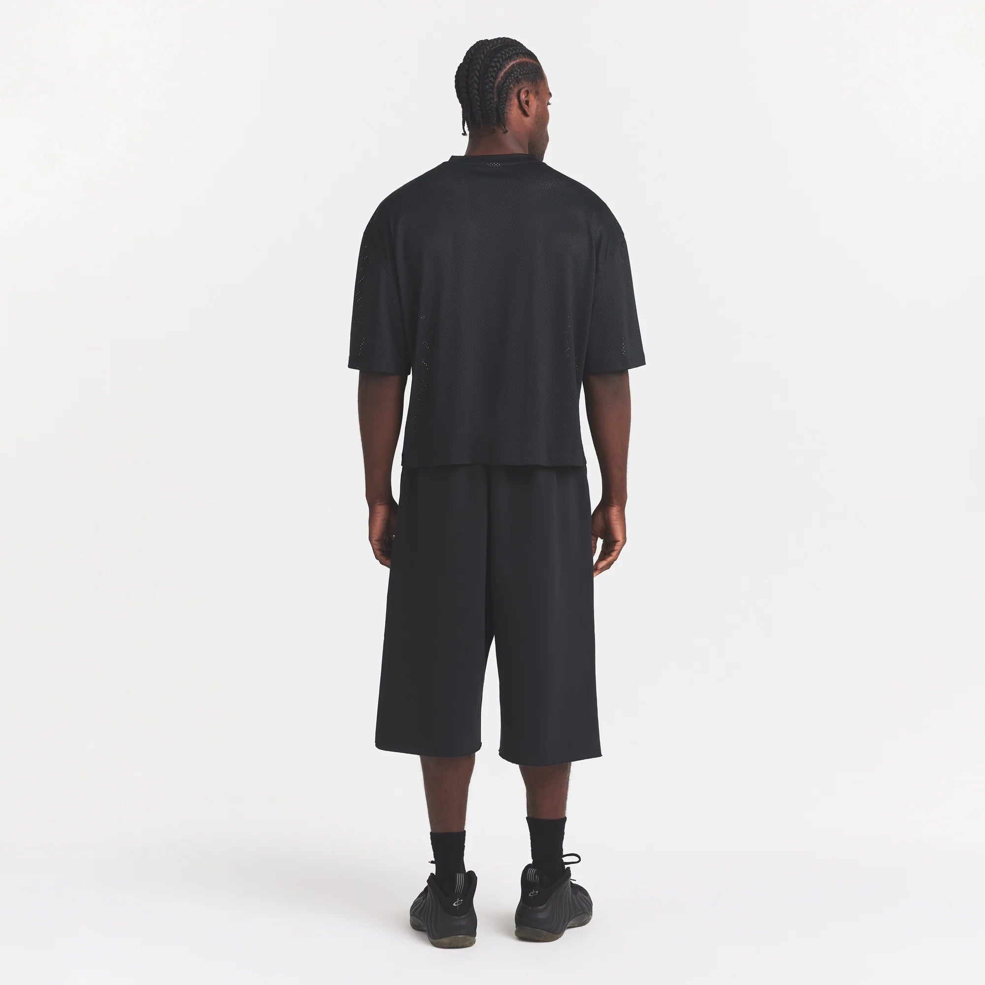 MESH APPAREL MENS CROPPED JERSEY | ONYX