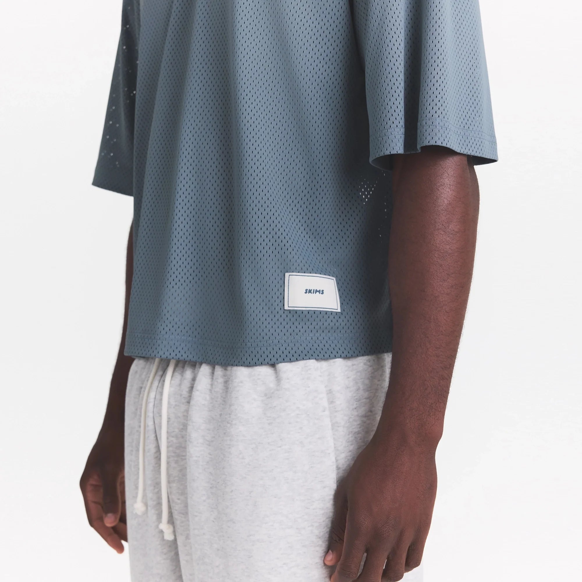 MESH APPAREL MENS CROPPED JERSEY | ZIRCON