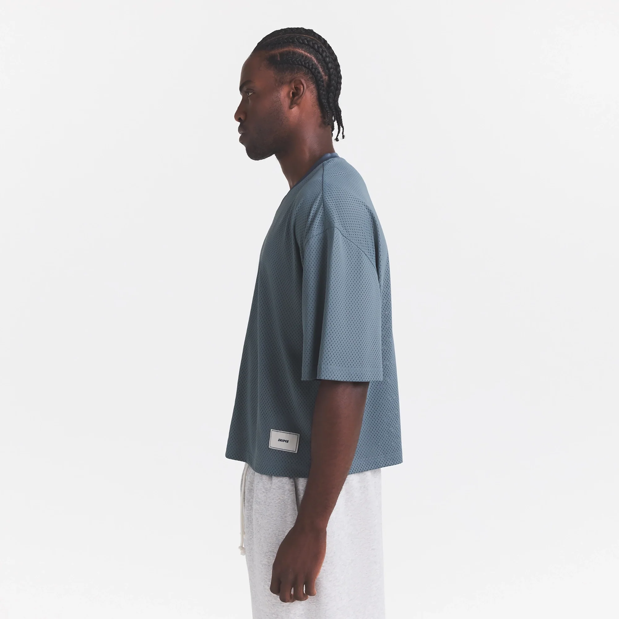 MESH APPAREL MENS CROPPED JERSEY | ZIRCON