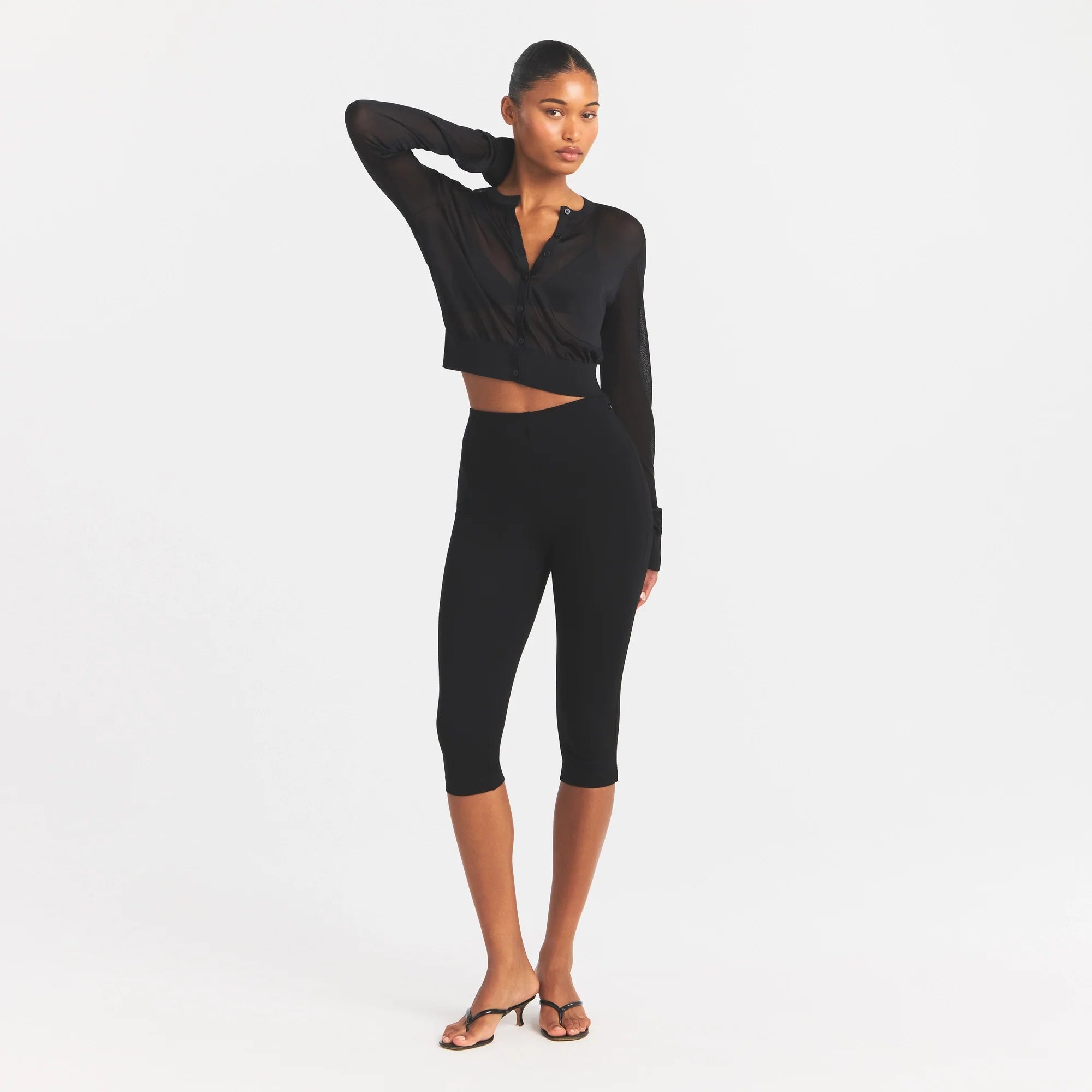 SLINKY KNIT CARDIGAN | OBSIDIAN