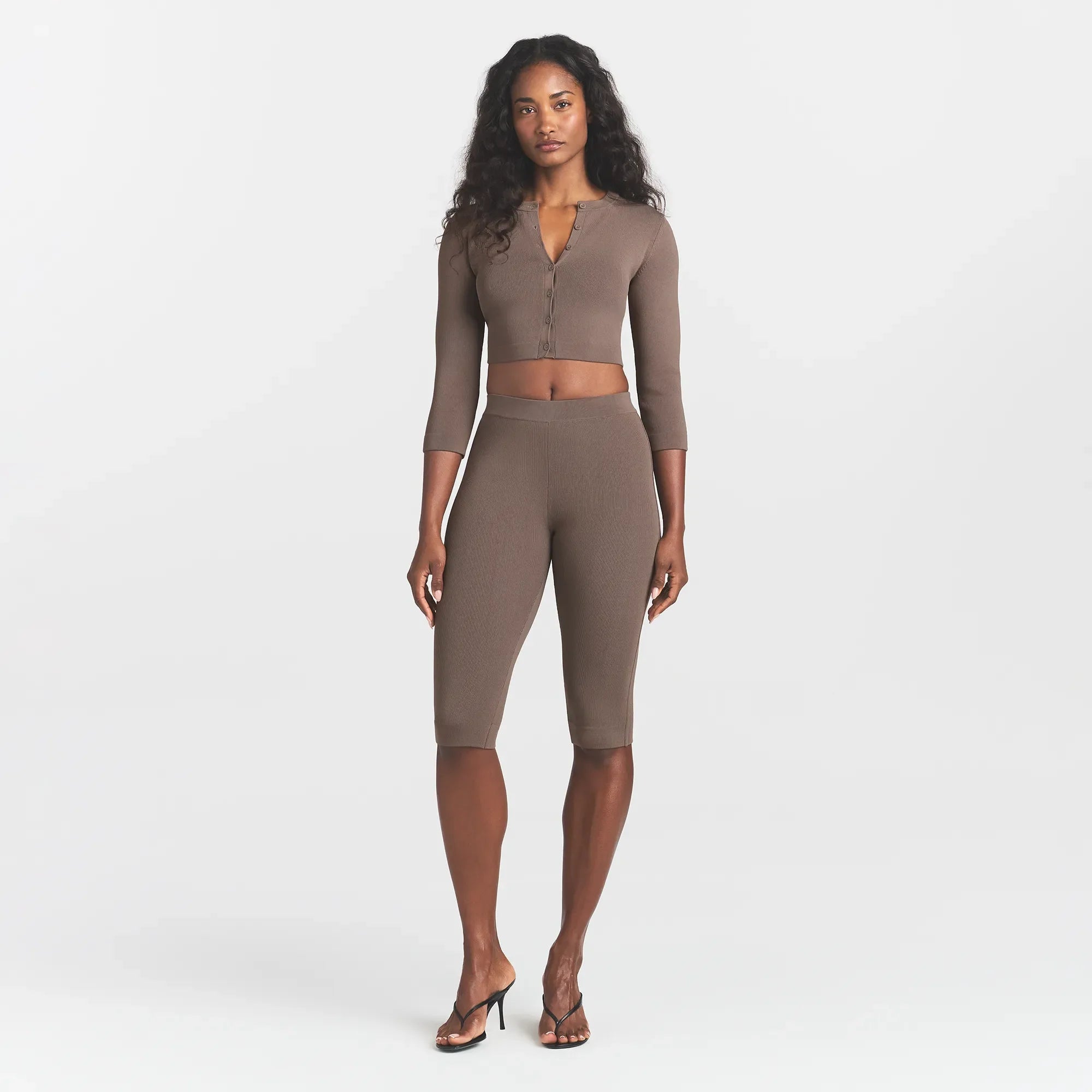 REFINED KNIT CROPPED CARDIGAN | AMETHYST