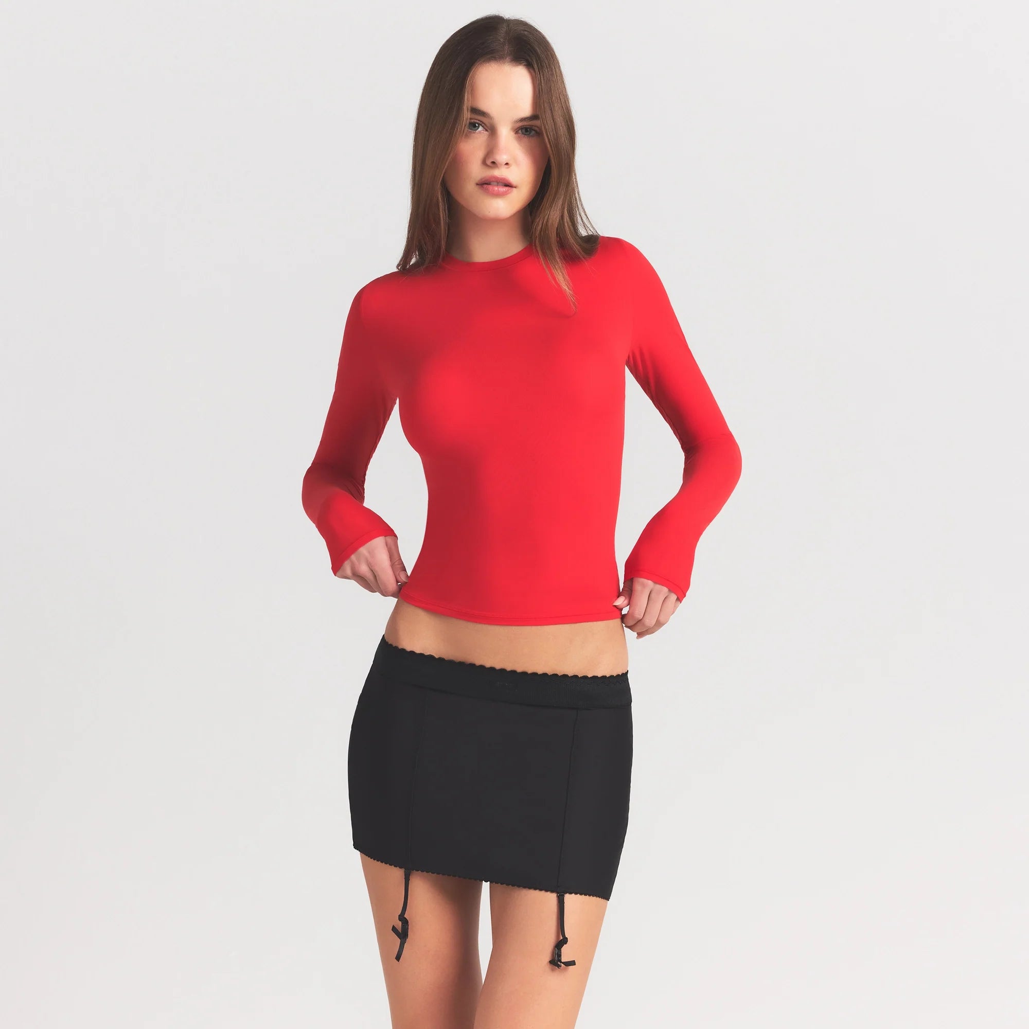 FITS EVERYBODY LONG SLEEVE T-SHIRT | CHERRY