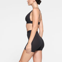 COTTON RIB BOXER | SOOT