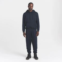 FLEECE LOUNGE MENS CLASSIC HOODIE | NAVY
