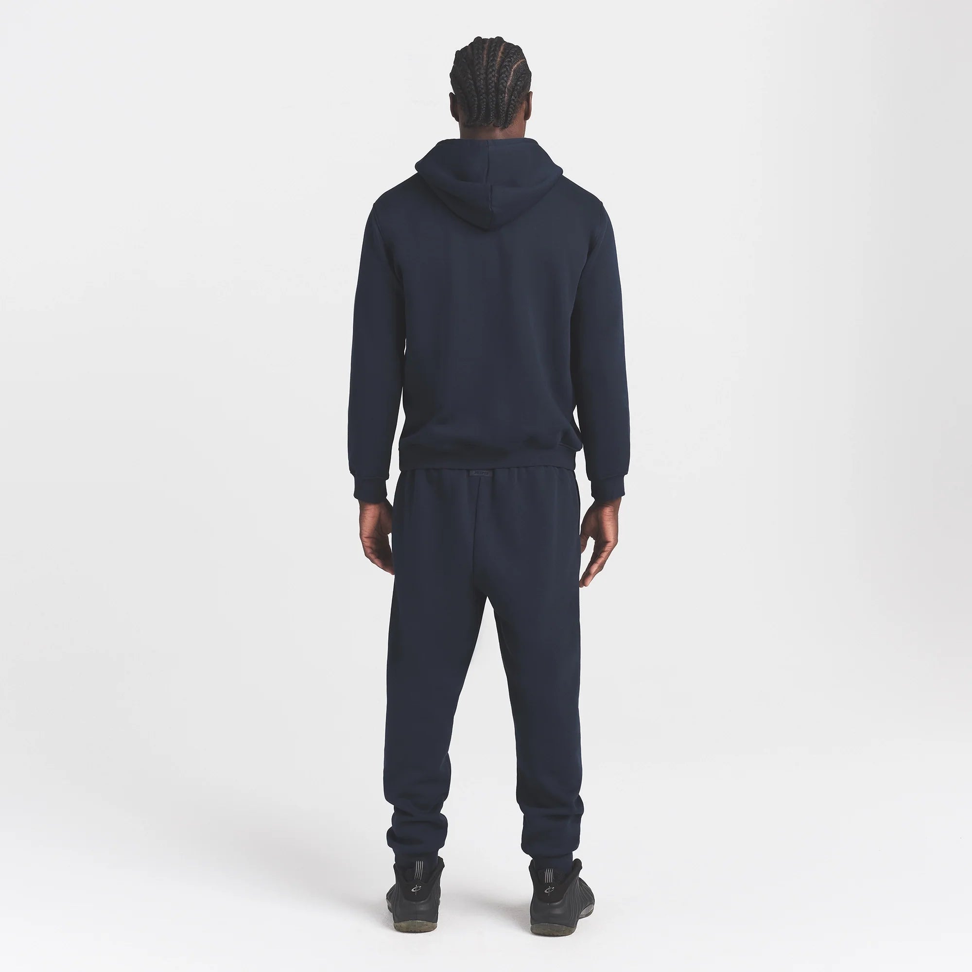 FLEECE LOUNGE MENS CLASSIC HOODIE | NAVY