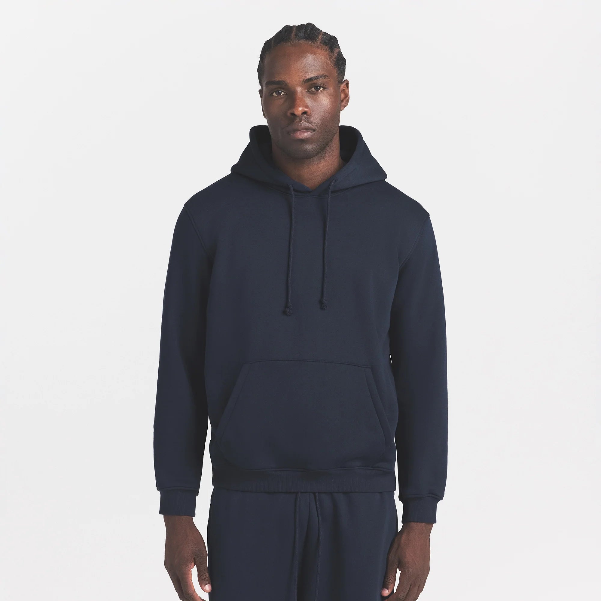FLEECE LOUNGE MENS CLASSIC HOODIE | NAVY