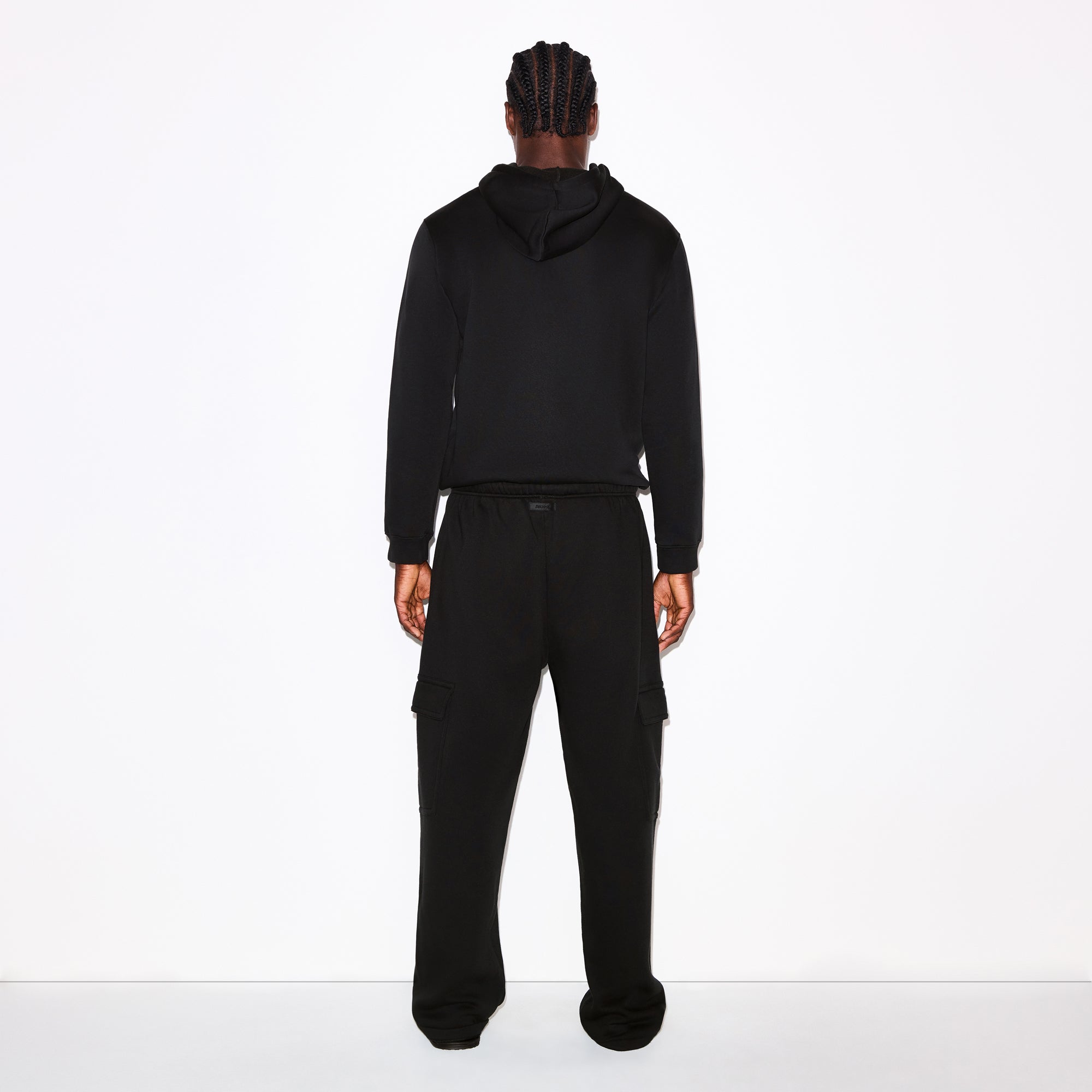 FLEECE LOUNGE MENS CLASSIC HOODIE | WASHED ONYX