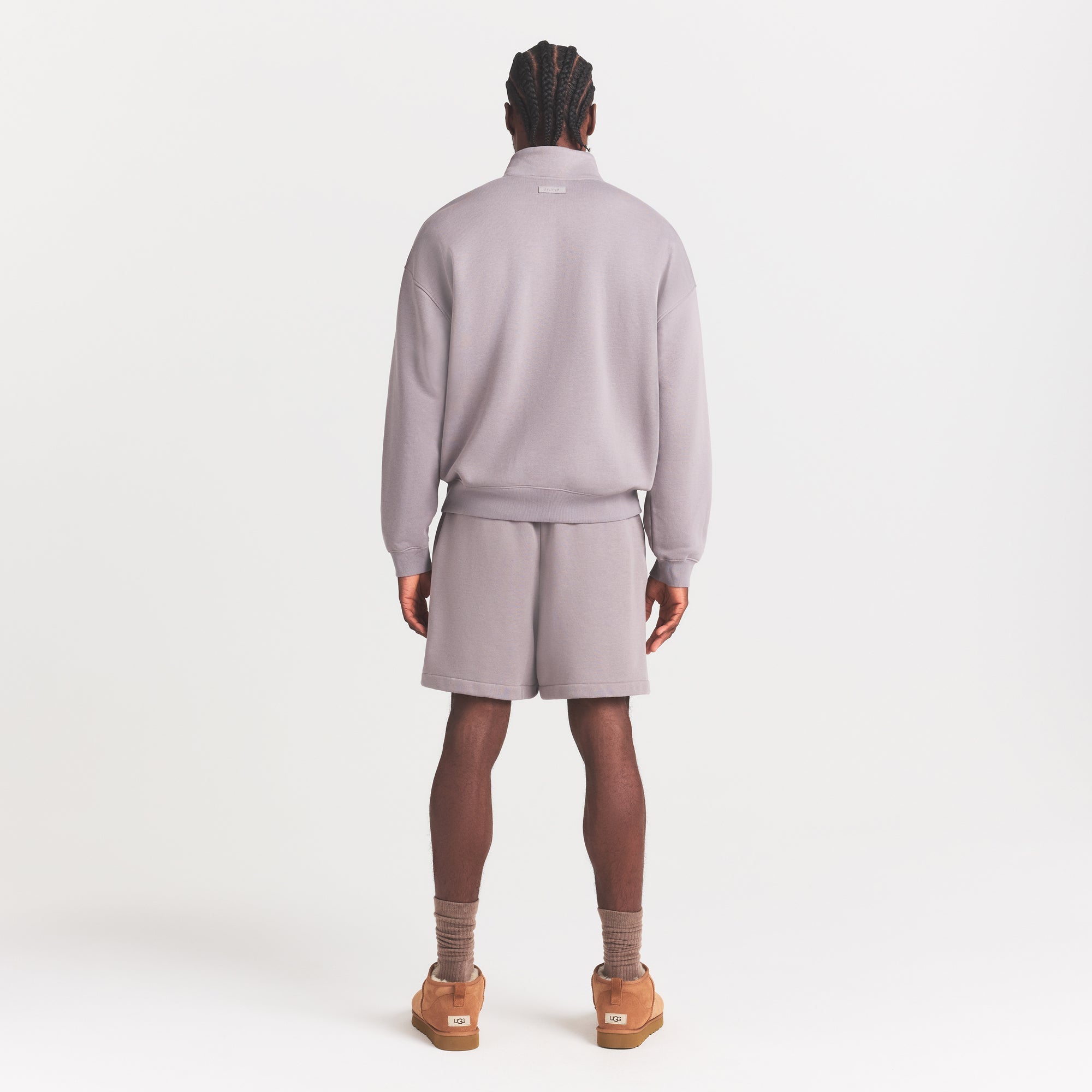 FLEECE LOUNGE MENS RELAXED QUARTER ZIP | SHADOW