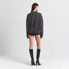 SWEATER KNITS PULLOVER V NECK | ASH