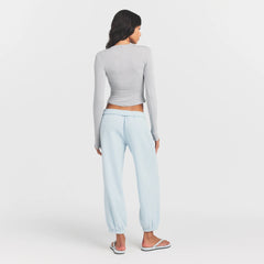 SHEER MODAL CARDIGAN | HEATHER GREY
