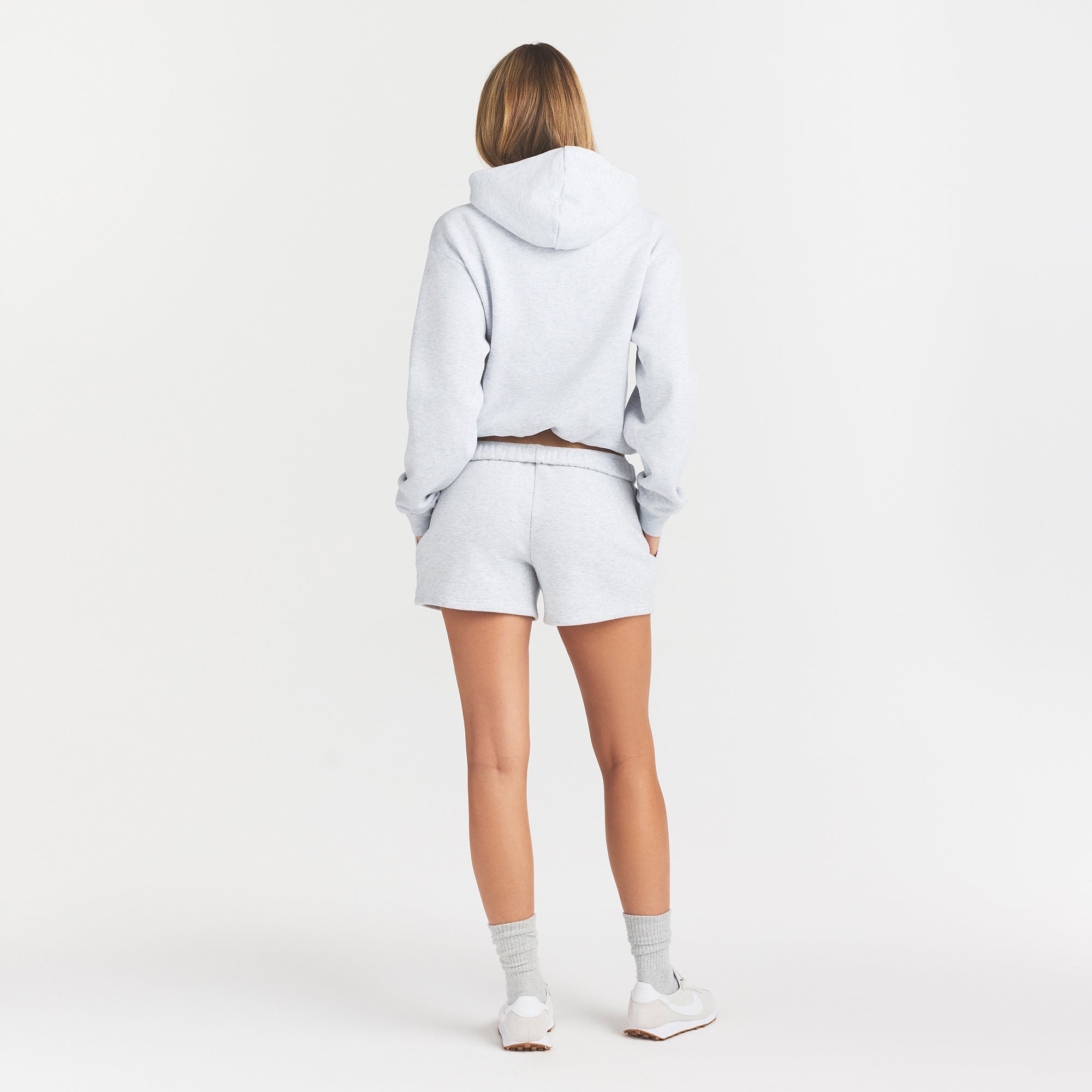 COTTON FLEECE LOGO CLASSIC HOODIE | ONYX ARCHED LOGO PATCH