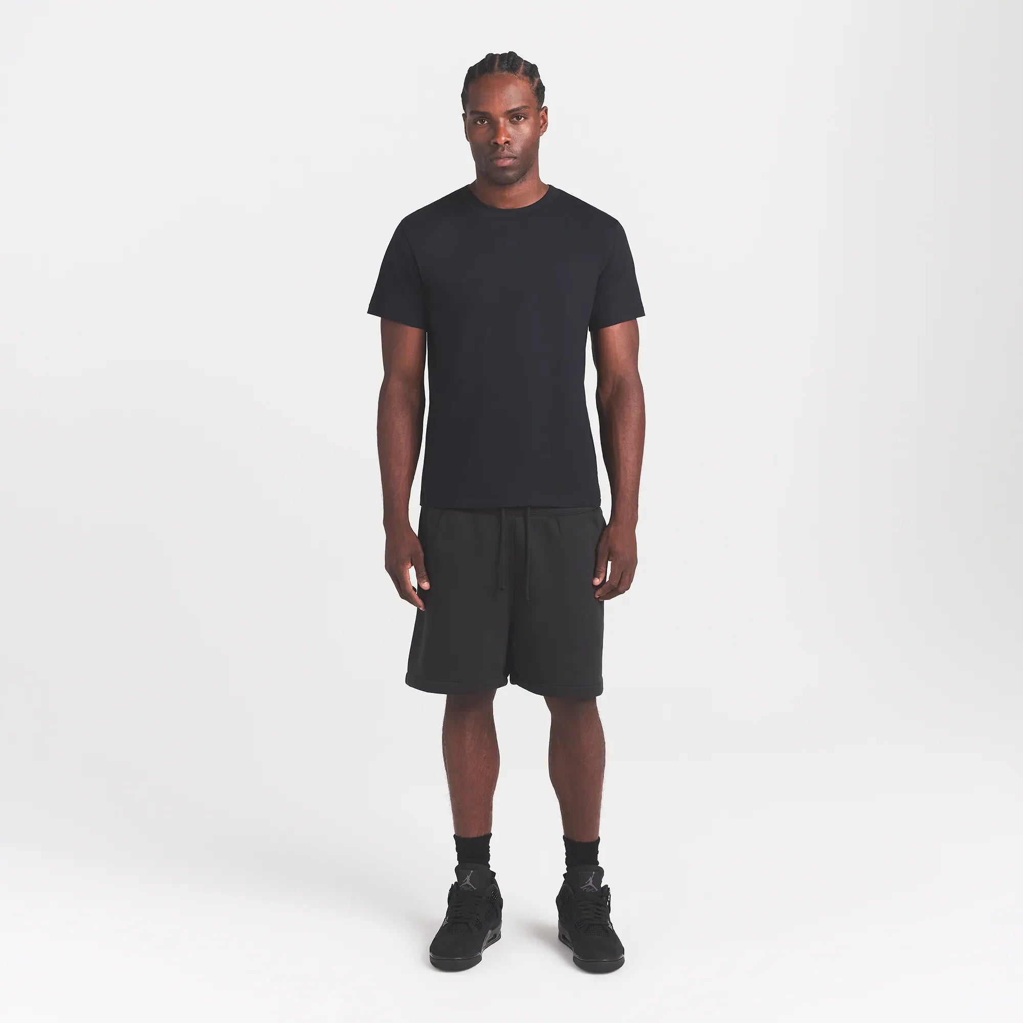 HEAVYWEIGHT COTTON MENS CLASSIC CREWNECK | OBSIDIAN