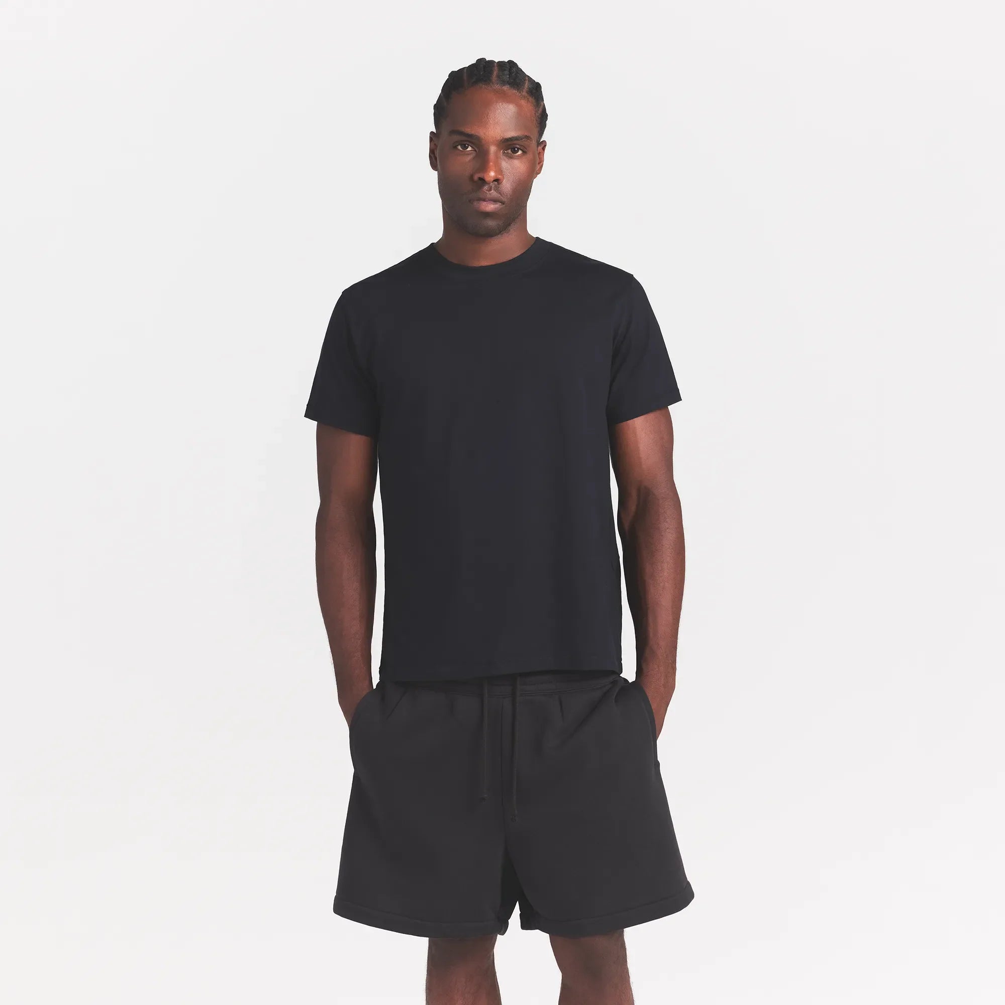 HEAVYWEIGHT COTTON MENS CLASSIC CREWNECK | OBSIDIAN