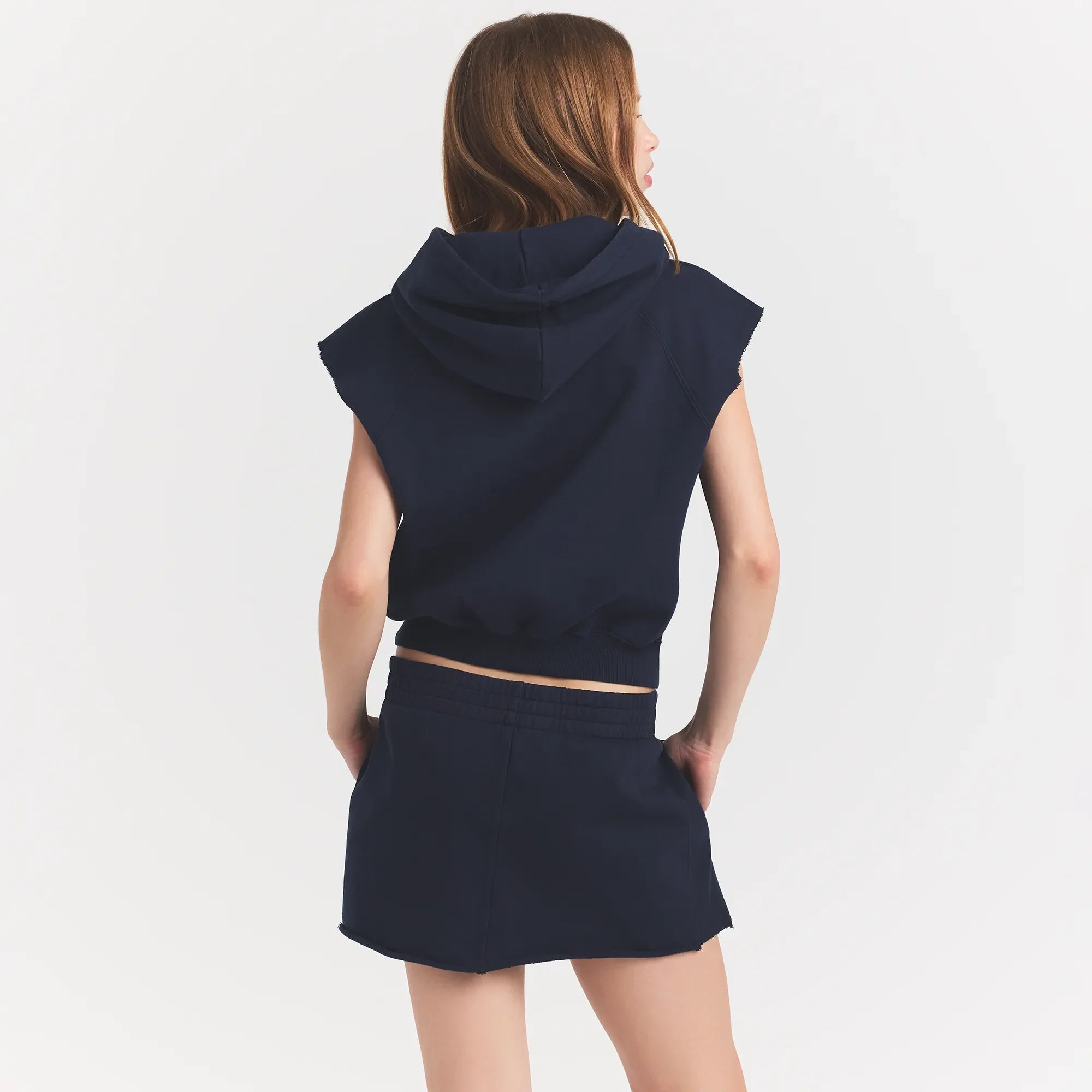 BOYFRIEND FLEECE MUSCLE PULLOVER | NAVY