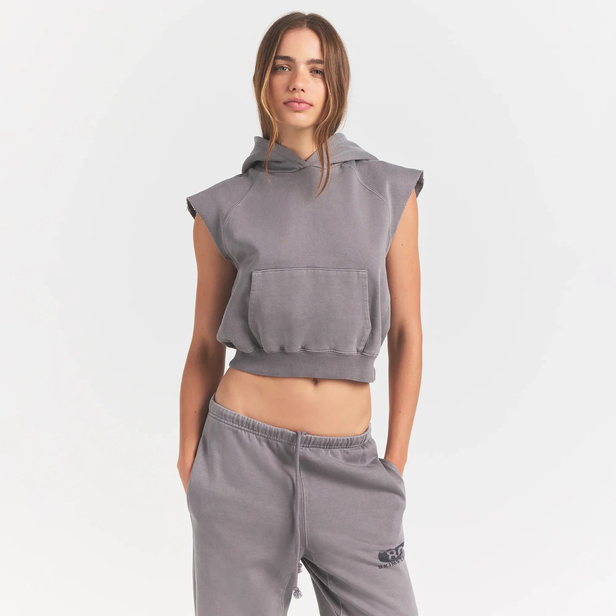 BOYFRIEND FLEECE MUSCLE PULLOVER | SHADOW