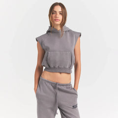 BOYFRIEND FLEECE MUSCLE PULLOVER | SHADOW