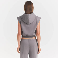 BOYFRIEND FLEECE MUSCLE PULLOVER | SHADOW
