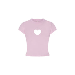 WORN IN JERSEY HEART BABY TEE | BABY PINK