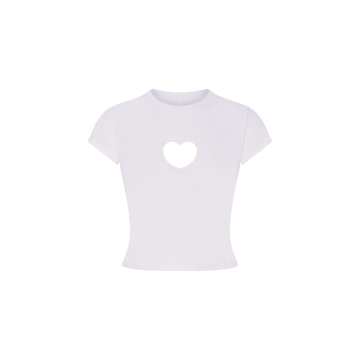 WORN IN JERSEY HEART BABY TEE | SNOW