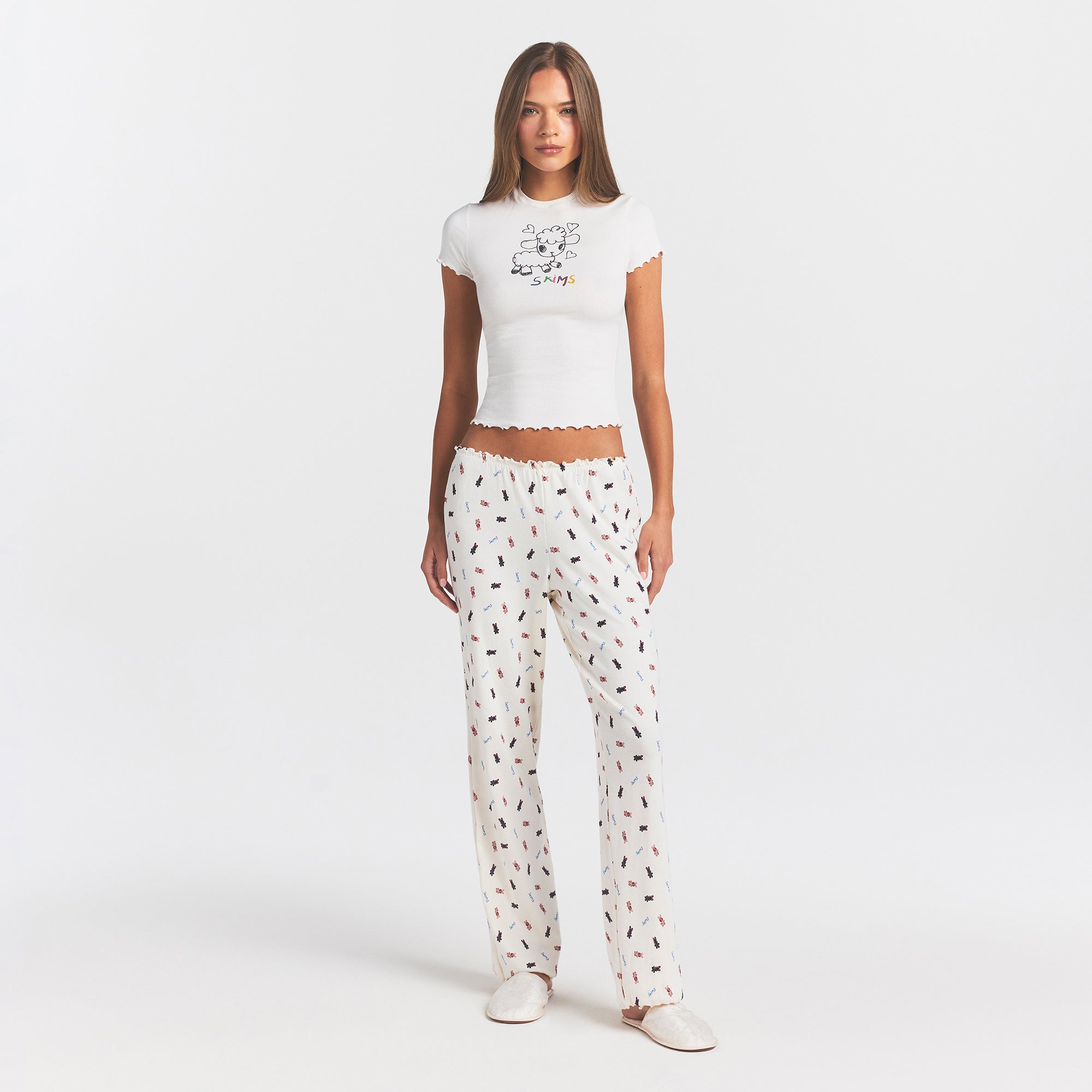 LOGO POINTELLE T-SHIRT | MARBLE HAPPY SHEEP