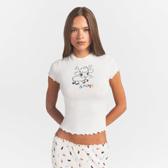 LOGO POINTELLE T-SHIRT | MARBLE HAPPY SHEEP