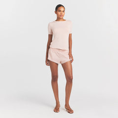 SHEER MODAL LONG T-SHIRT | PRIMROSE