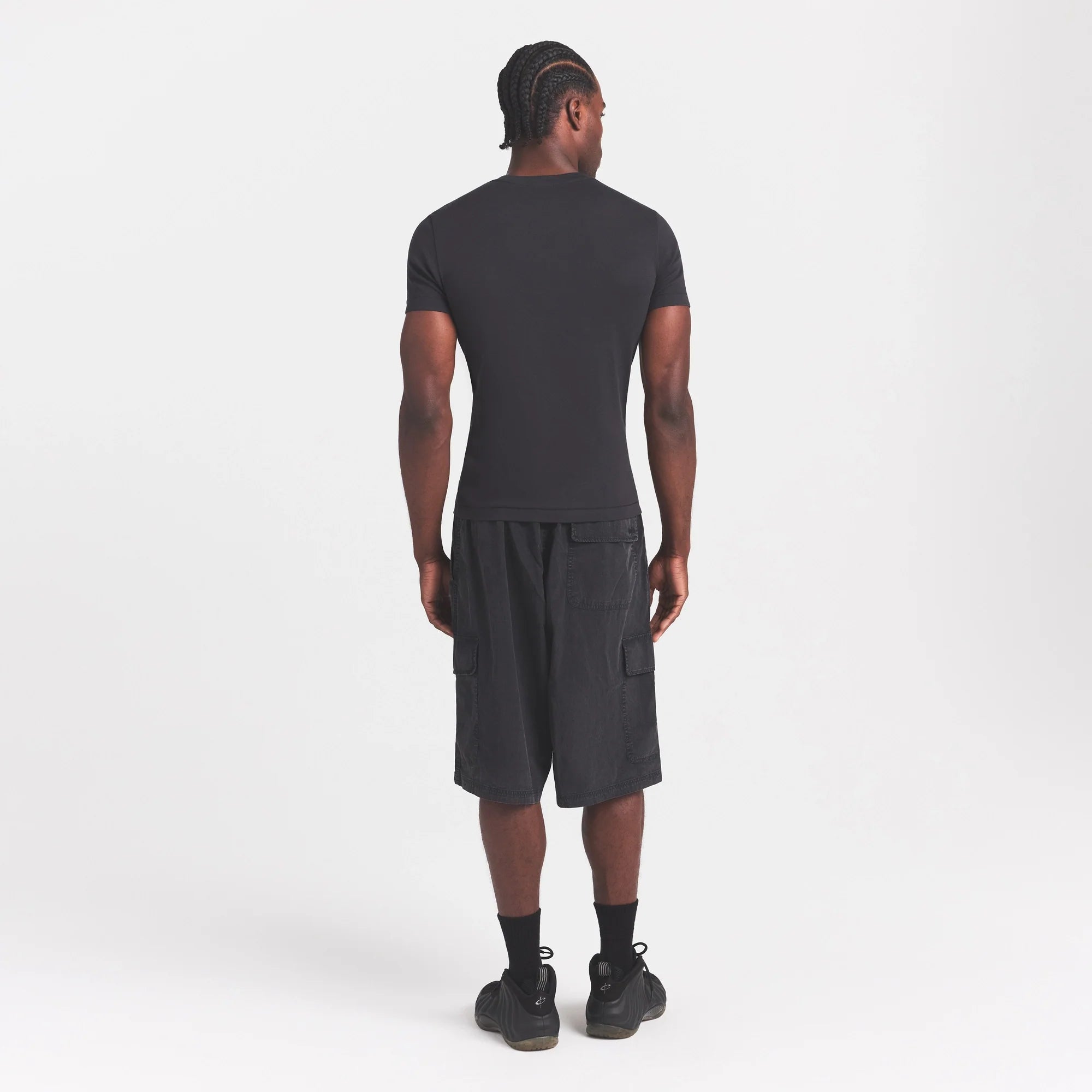 SKIMS COTTON RIB MENS T-SHIRT | ONYX