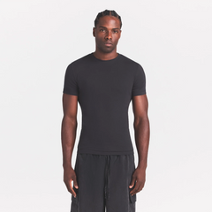 SKIMS COTTON RIB MENS T-SHIRT | ONYX