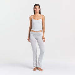 COTTON JERSEY SCOOP NECK CAMI | LIGHT HEATHER GREY