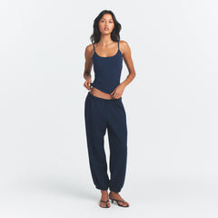 COTTON JERSEY SCOOP NECK CAMI | NAVY