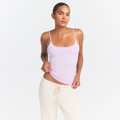 COTTON JERSEY SCOOP NECK CAMI | SUGAR PLUM
