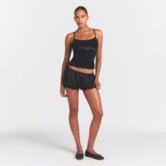 LACE KNIT TANK | OBSIDIAN