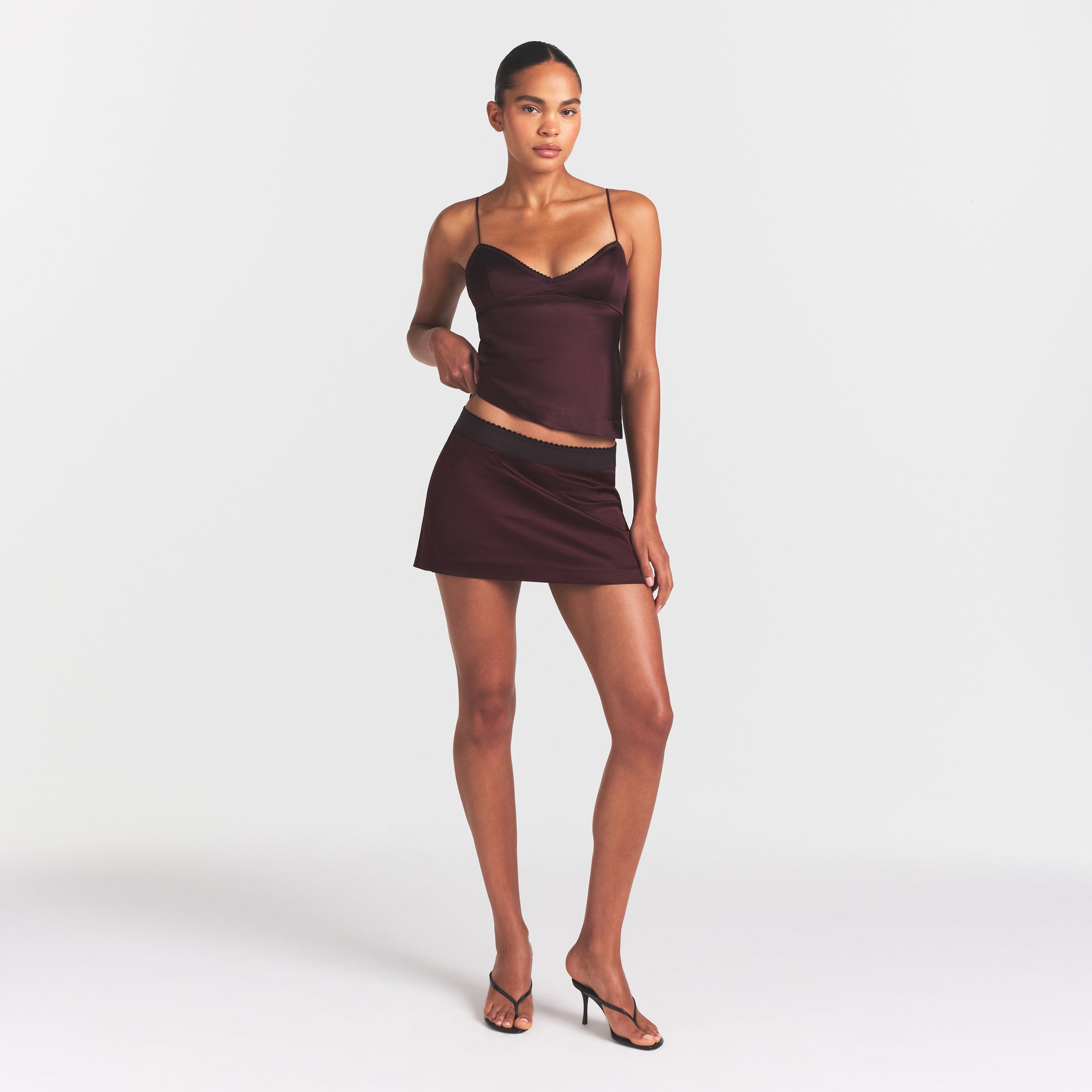 SATIN CAMI | CURRANT