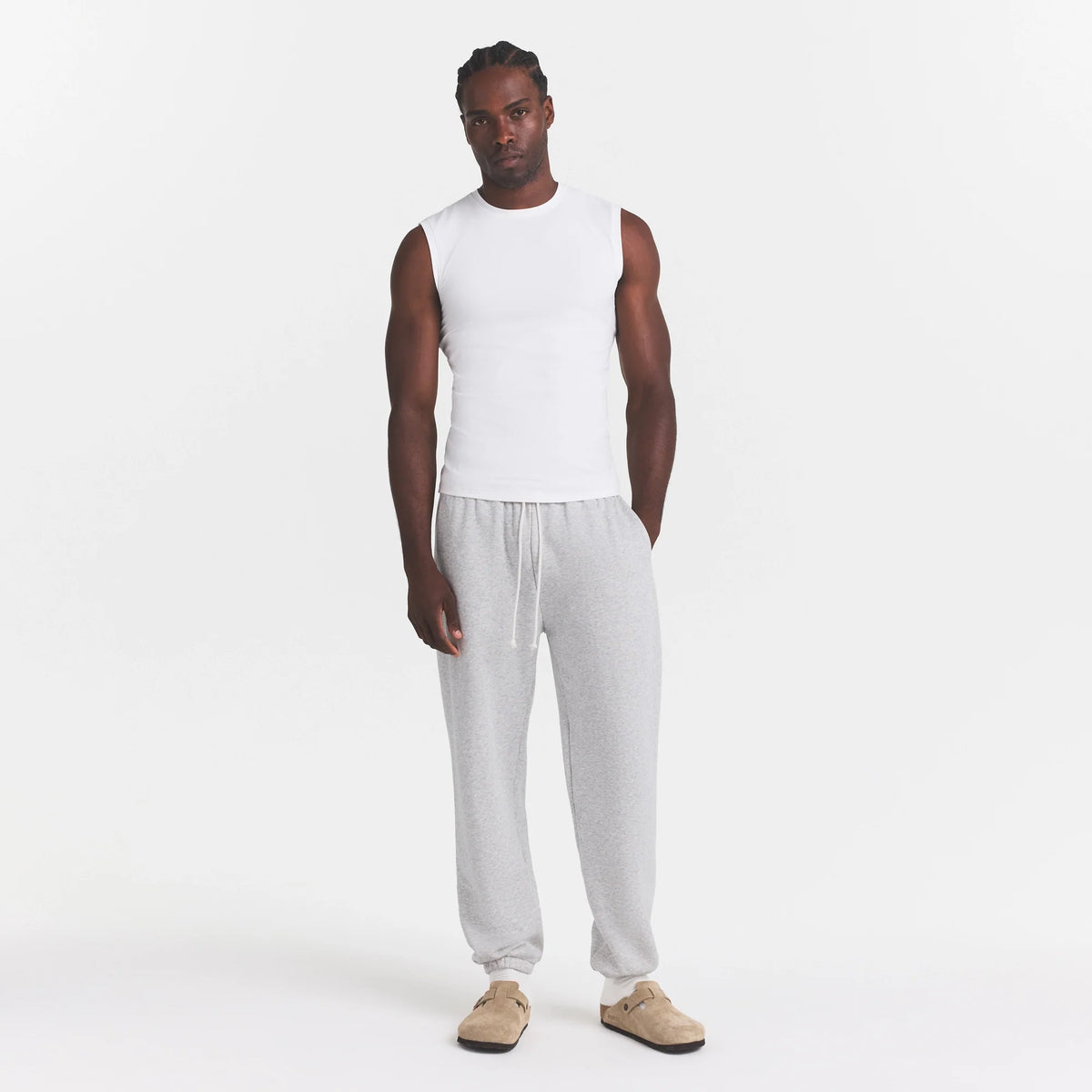 FITS EVERYBODY MENS SLIM TANK | MARBLE