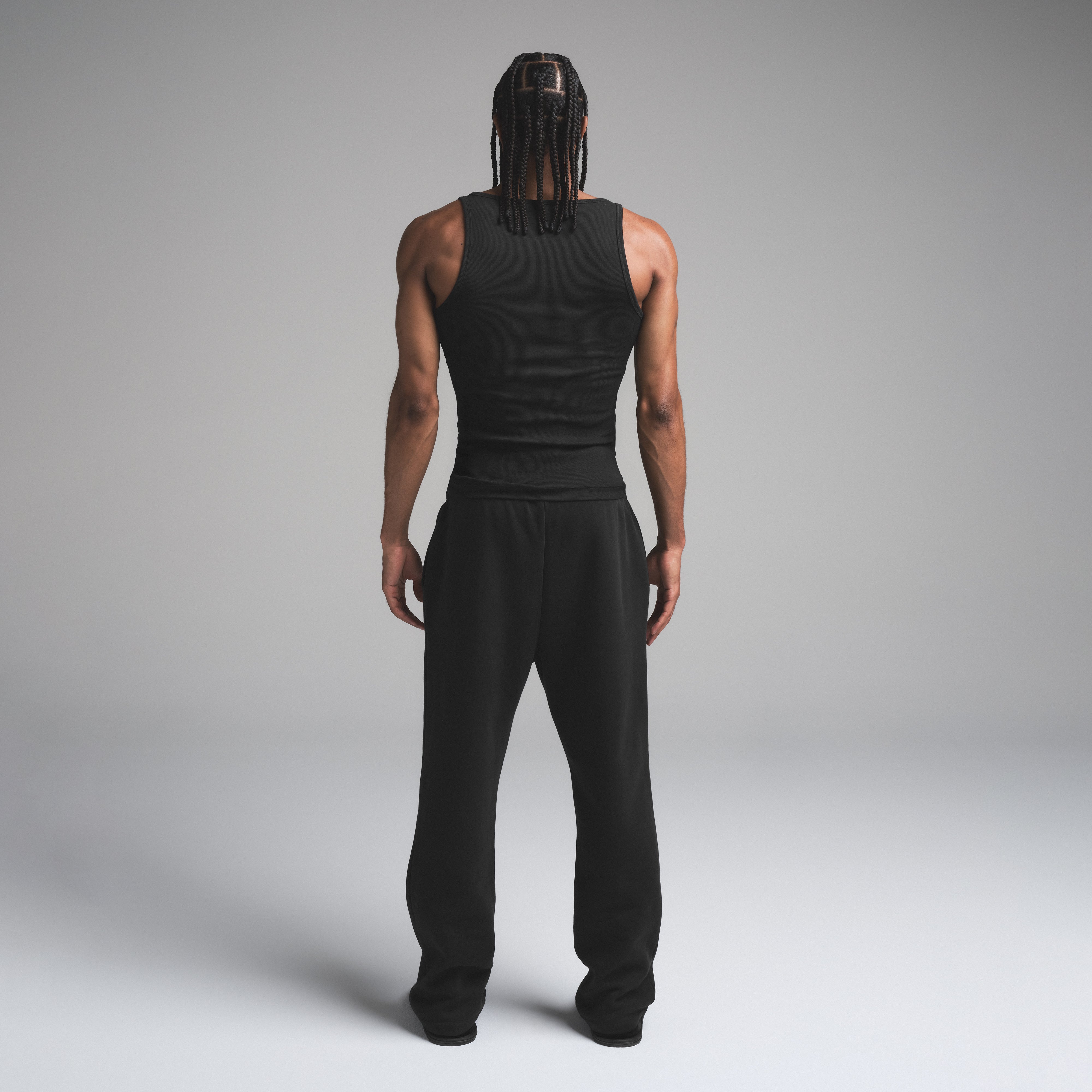SKIMS COTTON MENS RIB TANK 3-PACK | ONYX