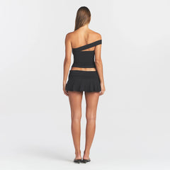COTTON JERSEY ASYMMETRICAL TOP | SOOT