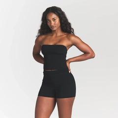 REFINED KNIT TUBE TOP | OBSIDIAN